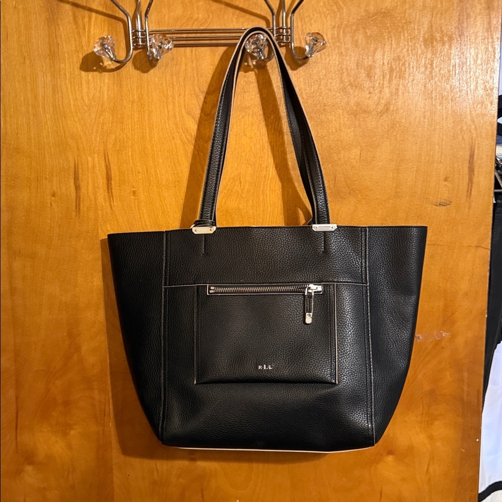 Ralph Lauren Pebbled Leather Shoulder Bag